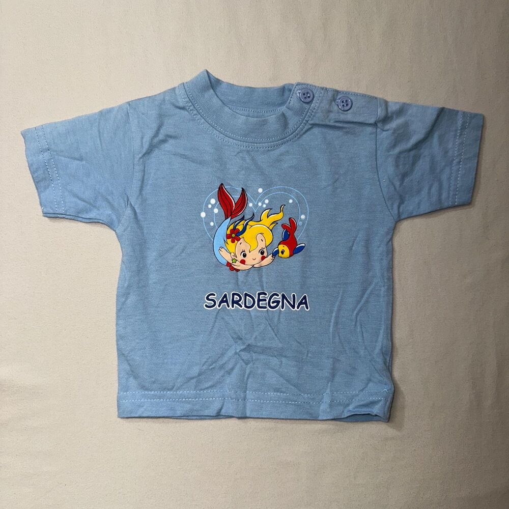 Little Mermaid Sardegna TShirt Baby 6Mo Sardinia Italy Blue Souvenir Travel Trip